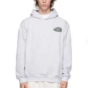 Sporty & Rich Sporty & Rich Grey Land Rover Edition Logo Patch Hoodie